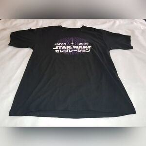 Star Wars Black Tee with Purple and White Graphic